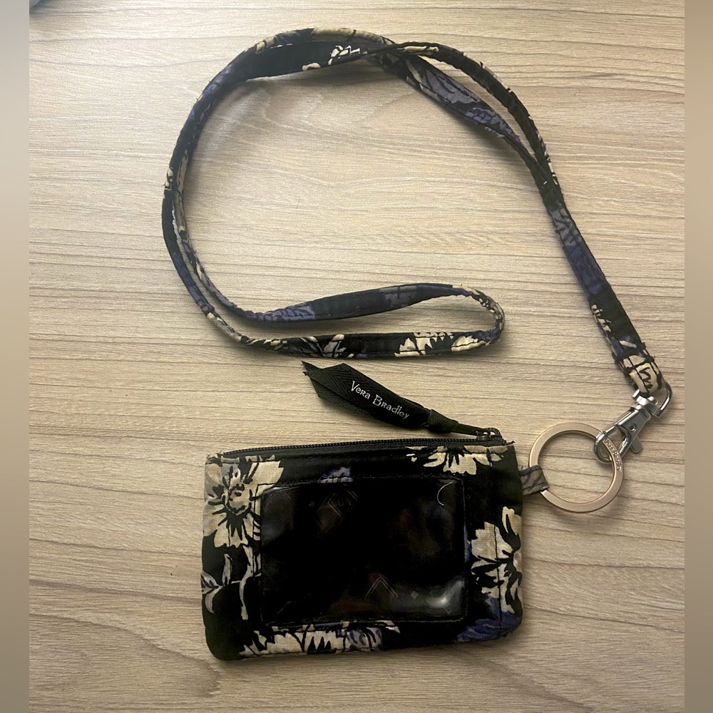 Vera Bradley Wallet with ID Case and Lanyard